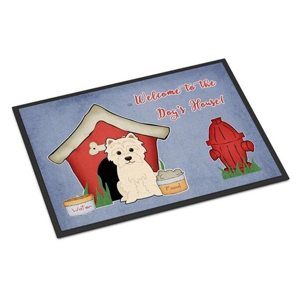 Carolines Treasures BB2796JMAT Dog House Collection Westie Indoor or Outdoor Mat; 24 x 0.25 x 36 in. BB2796JMAT - main